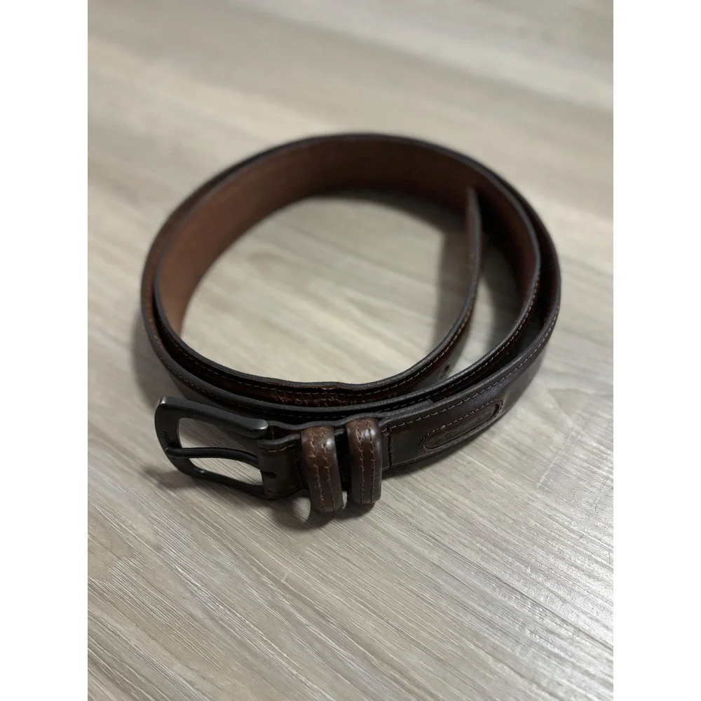 Columbia Mens Brown Genuine Leather Belt Size 2X 46-48 17CO02A9